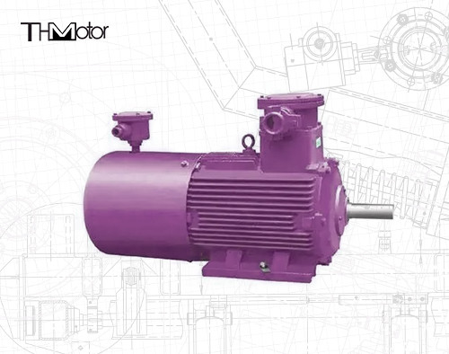 IC411 Electric Flameproof Motor IP55 Protection Class ≤70dB Noise Level