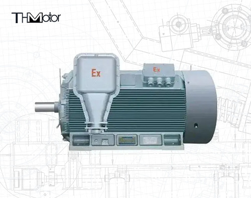 IP55 Flame Resistant Electric Motor 50Hz VVVF Speed Regulation ≤70dB Noise Level