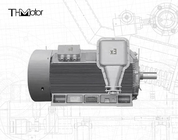IP55 Flame Resistant Electric Motor 50Hz VVVF Speed Regulation ≤70dB Noise Level